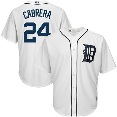 Miguel Cabrera Home Jersey - Miguel Cabrera Detroit Tigers Majestic Big & Tall Official Cool Base Player Jersey - White