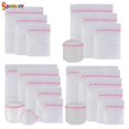 thumbnail image 2 of Spencer 3Pcs/Set Mesh Laundry Bags with Zip Lock Travel Storage Organizer Clothing Washing Bags for Laundry, Blouse, Bra, Hosiery, Stocking, Underwear, Lingerie, 2 of 8