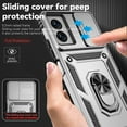 thumbnail image 4 of for Motorola Moto G Power 5G 2024 Case with Slide Camera Cover HD Screen Protector [Military Grade Drop Tested] Magnetic Ring Holder Kickstand Protective Phone Case for Moto G Power 5G 2024, Silver, 4 of 17