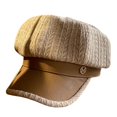 thumbnail image 1 of Gorra Octagonal Sólida PU Casual Boina De Invierno Mujer Pintor Elegante Tour Pico, 1 of 4