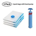 thumbnail image 1 of Bolsas de almacenamiento al vacío, organizador de armario, bolsa de sellado al vacío, bolsas de ahorro de espacio para ropa, Almohada, manta, paquete de bolsa de vacío de viaje, 1 of 5