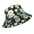 thumbnail image 2 of Easygdp White Daisies and Bee Double-Sided Reflective Fisherman Hat for Outdoor and Night Walking, Unisex, 2 of 9