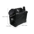 thumbnail image 5 of SEWOART Portable Outdoor Water Tank Black 12L Pe Material Large Capacity with Spigot, 5 of 6