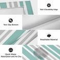 thumbnail image 6 of Aqua Grey Stripe Outdoor Rug for Patio/Deck/Porch, Non-Slip Large Area Rug 5 x 7 Ft, Farmhouse Minimalist Striped Indoor Outdoor Rugs Washable Area Rugs, Reversible Camping Rug Carpet Runner, 6 of 8