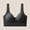 Black, variant on Women Solid Seamless Wide Strap Wireless Bra, Supportive Sports Back Smoothing Bra for Large Bust Minimizer Blue XL(XL)