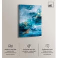 thumbnail image 2 of Aqua Tranquility Canvas Geode Wall Art by Art Remedy, Gallery Wrapped, 20" x 30", 2 of 7