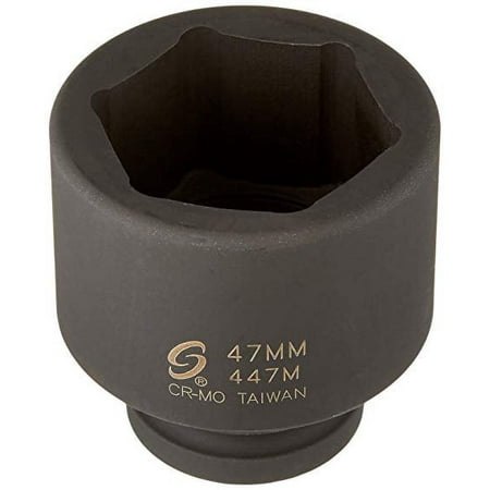 UPC: 0613364004470 | Sunex Tools 447M – 3/4 Drive 47MM Impact Socket