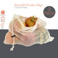 thumbnail image 3 of Kitchen Details 3 Pack Reusable Cotton Mesh Produce Bags, 3 of 9
