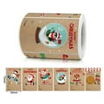 thumbnail image 2 of 2 rolls of rectangular kraft paper MERRY CHRITSMAS Christmas sticker Gift label sticker, 2 of 5