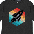 thumbnail image 4 of Inktastic Rocket Ship Retro Space Boys or Girls Long Sleeve Toddler T-Shirt, 4 of 5