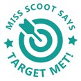 thumbnail image 1 of Printtoo Personalized Teachers Stamp Target Met! Teachers Name Self-Inking Rubber Stamp Achievement Message For Students Classroom & Homework Supplies,Green - 30 x 30 mm, 1 of 6
