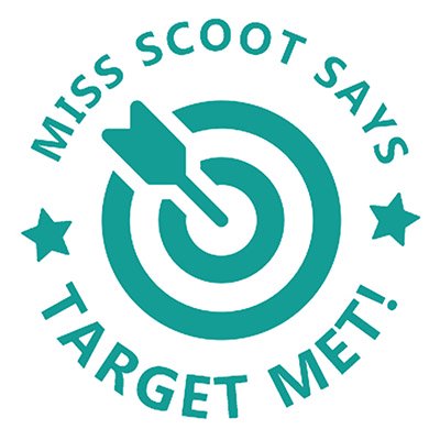 Printtoo Personalized Teachers Stamp Target Met! Teachers Name Self-Inking Rubber Stamp Achievement Message For Students Classroom & Homework Supplies,Green - 30 x 30 mm