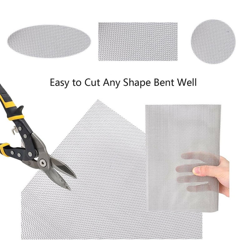 GOLD DEER 6 Pack 20 Mesh Stainless Steel Wire Mesh Sheets, Rustproof Woven Metal Screen for Vent Covers, Window Screens, Garden Fencing, DIY Filters GOLD DEER 6 Pack 20 Mesh Stainless Steel Wire Mesh Sheets, Rustproof Woven Metal Screen for Vent Covers, Window Screens, Garden Fencing, DIY Filters