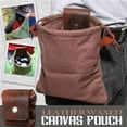 thumbnail image 2 of Bolsa de Búsqueda de Lona Encerada con Lazo para Cinturón, Bolsa Plegable para Volquete de Bushcraft para Senderismo, 2 of 9