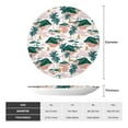 thumbnail image 2 of Cauagu Hawaii Palms Print Bone China Decorative Plate, Wall Mount Plate Holiday Decor Decorative Ceramic Plates with Stand Elegant Household Plates Decorative-7in, 2 of 6
