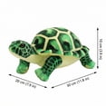 thumbnail image 2 of Lifelike Little Turtle Plush Toy, Realistic Sea Life Stuffed Animal for Science Education and Display, Soft Tortoise Figure, Nautical Theme Decor for Living Room, 2 of 4