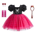 thumbnail image 2 of Vestidos de tutú de malla para niños de Disney, ropa de lentejuelas, mangas abullonadas, cosplay de SpidSuffolk, cumpleaños y Halloween ix, niña zhangyuxiang unisex, 2 of 2