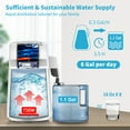 thumbnail image 3 of VEVOR 1.1Gal Water Distiller,0.3Gal/H, 750W Distilled Water Maker Machine 0-99H Timing Set Temp Display,304 Stainless Steel Countertop Distiller Plastic Carafe Cleaning Powder 3 Carbon Packs,White, 3 of 9