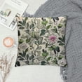 thumbnail image 2 of TIAOTIAOHOU Throw Pillow Cover Herbs Flowers Grass Watercolor Floral Beautiful Butterfly Rectangular Throw Pillow Covers for Couch Sofa Home Decor Cotton, 2 of 5