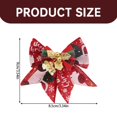 thumbnail image 3 of Christmas Clearance 2024 Christmas Tree Ornaments Christmas Bow with Bells Christmas Tree Bow Print Bow Ties Xmas Decorative Bows for Home Ornament Decoration Christmas Christmas Hot Sales!, 3 of 9