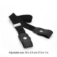 thumbnail image 3 of Sonducket Cinturón sin hebilla Suministros de armario para niños Niñas a cuadros morados y negros Cinturones negro Sonducket AP008680-09, 3 of 5