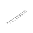 thumbnail image 2 of Estante Colgante Montado En La Pared Organizador De Utensilios De Acero Inoxidable Cojinete De Carga Riel Colgante Colgador De Pared Impermeable A Prueba De Herrumbre Con 10 Ganchos Ajustables Advancent TO004681-00, 2 of 6