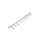 thumbnail image 2 of Estante Colgante Montado En La Pared Organizador De Utensilios De Acero Inoxidable Cojinete De Carga Riel Colgante Colgador De Pared Impermeable A Prueba De Herrumbre Con 10 Ganchos Ajustables Cateissary TO004681-00, 2 of 6