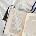 thumbnail image 4 of Kdxio Zebra Colourful Print Metal Tassel Bookmarks,Perfect Gift for Art Lovers and Bookworms Metal Bookmarks for Women, 4 of 8