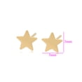 thumbnail image 2 of Aretes Broqueles Estrella Pulidos P/ Dama o Niña Oro 14K Lam dorado Unitalla, 2 of 7