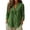 Green(Womens Tops), variant on Blazer Shirts for Women Trendy 3/4 Sleeve Open Front Collared Cotton Linen Lightweight Casual Office Jackets