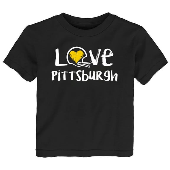 Future Tailgater Chalk Art Love Infant Toddler Youth T-Shirt for Pittsburgh Fans