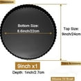 thumbnail image 2 of JUNZHIDAO 9 Inch Tart and Quiche Pan, Pie pans for baking, Non-stick Carbon Steel Quiche Pan for Pie, Mousse Cakes, Fruit and Desserts, 2 of 7