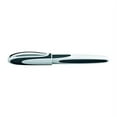 thumbnail image 2 of Schneider Ray Cartridge Rollerball Pen M (Medium), Refillable, White/Dark Gray Barrel, Royal Blue Erasable Ink Cartridge, Pack of 1 Pen (187849), 2 of 8
