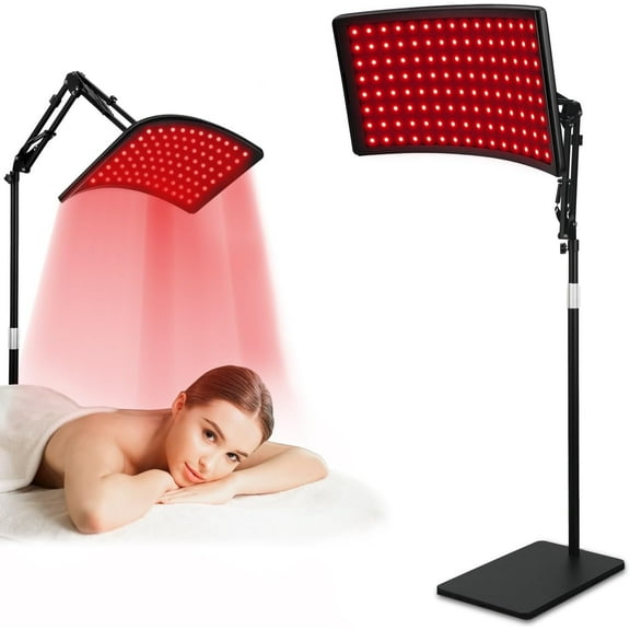 Red Light Therapy for Face and Body, Red Infrared Light Therapy Lamp with Stand Led 660nm Red Light-Therapy& 850nm Infrared Light Device for Body