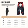 thumbnail image 3 of Pofeuu Red Black Eastern Panda Warrior Print Women's Fashion Pajama Pants with Pockets Comfy Drawstring Sleep Lounge Bottoms-Small, 3 of 6