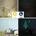 thumbnail image 6 of 100PCS Moon Stars Color Glow In The Dark Luminous Fluorescent Stickers Decal, 6 of 8