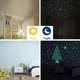thumbnail image 3 of Color fluorescente, 100 unidades en pegatinas, calcomanías luminosas, luna con brillo oscuro, pegatinas para pared, 3 of 8
