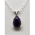 thumbnail image 1 of Natural 10x7mm Pear Amethyst Necklace, 1 of 7