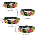 thumbnail image 2 of Blue Floral Leather Dog Collar | Colorful Dog Collar with Metal Buckle | Girl Dog Collar for Small and Medium Dogs, 2 of 2