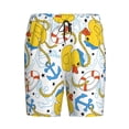 thumbnail image 6 of Daiia Ducks and Anchors Mens Woven Stretch Pajama Short,Short Pajama Pants-4X-Large, 6 of 7