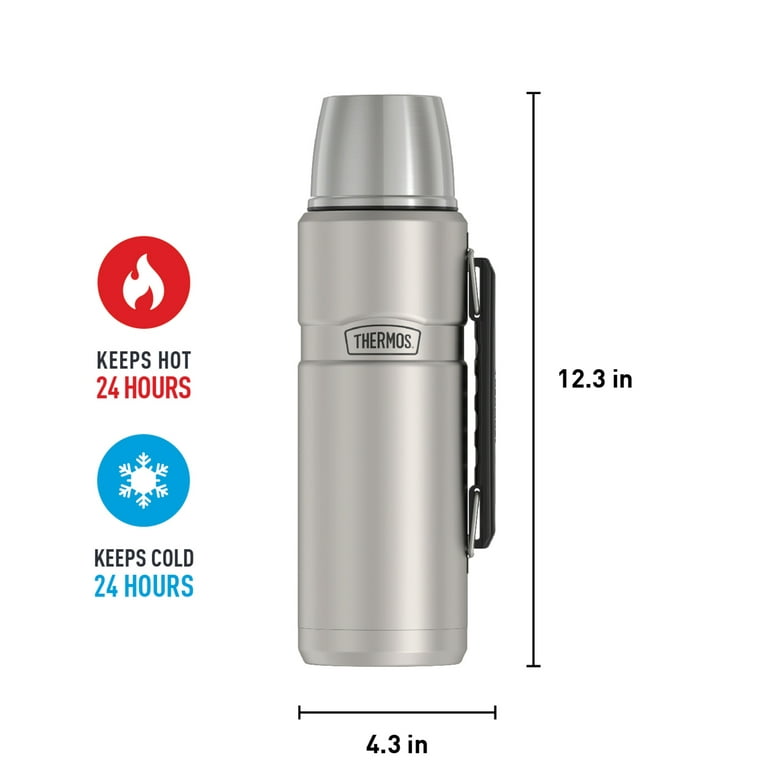 Thermos Stainless King 40oz Vacuum Insulated Beverage Bottle, Stainless  Steel - Walmart.com