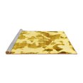thumbnail image 2 of Ahgly Company Machine Washable Indoor Rectangle Abstract Yellow Modern Area Rugs, 2' x 4', 2 of 4