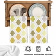 thumbnail image 5 of Yellow Orange Moroccan Kitchen Towels Set of 1, Vintage Boho Geometric Pattern Gray Absorbent Dish Towels for Kitchen, Microfiber Hand Towel, Quick Drying Tea Towel for Cleaning Decorative Dishcloths, 5 of 7