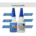 thumbnail image 4 of ?4 Pack Loctite 406 Instant Adhesive Super Glue 20 Gram Tubes For Plastic Rubber And Various Materials Henkel Brand?, 4 of 5