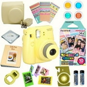 Fujifilm Instax Mini 8 Camera Grape + Fujifilm Instax mini 8 instant films 10 pack (Stained Glass) + MASSIVE BUNDLE for Fujifilm instax mini 8 camera