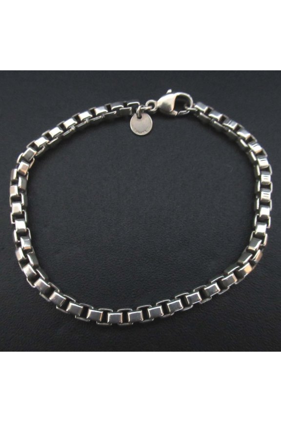 Pre-Owned Tiffany & Co. Venetian Bracelet 925SV Silver Men's