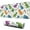 White Floral Dinosaurs, variant on Long Mouse Pads for Desk,White Floral Dinosaurs Pattern Desk Mats on Top Of Desks, Desk Mouse Pad Extra Large with 3mm Non-Slip Base and Stitched Edge for Gaming,Office,Work,Home 31.5"x11.8"
