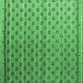 thumbnail image 1 of Ahgly Company Indoor Square Abstract Emerald Green Modern Area Rugs, 6' Square, 1 of 4