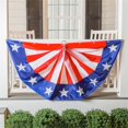 thumbnail image 2 of Bunting Embroidery American Independence Day Half-round Flag, 2 of 9