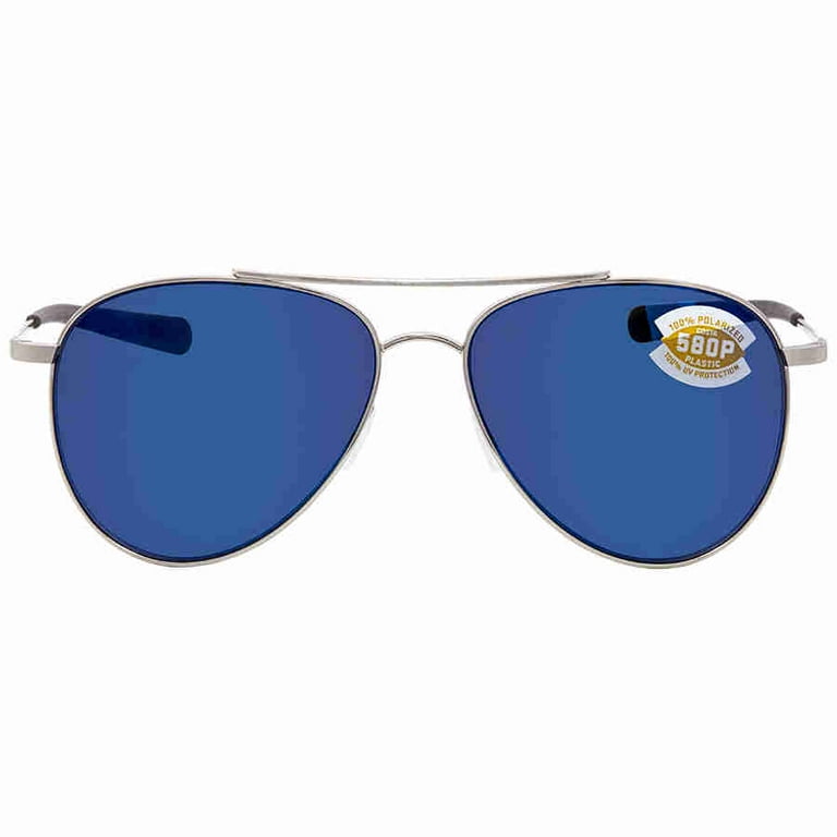 Costa Cook Brushed Palladium Frame Sunglasses w/Blue Mirror online 580G Lenses 06S6005-